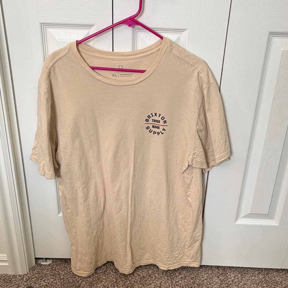 Brixton Beige Short Sleeve Tee